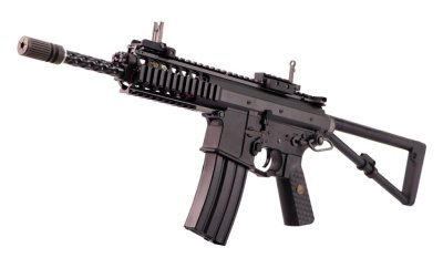 WE AEG PDW 10 AIRSOFT RIFLE BLACK Arsenal Sports