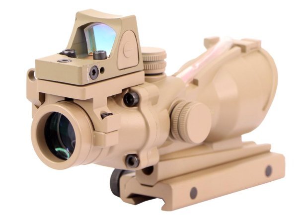 TITAN TACTICAL SIGHT HOLOGRAPHIC 4x32 STA FIBER 20MM TAN