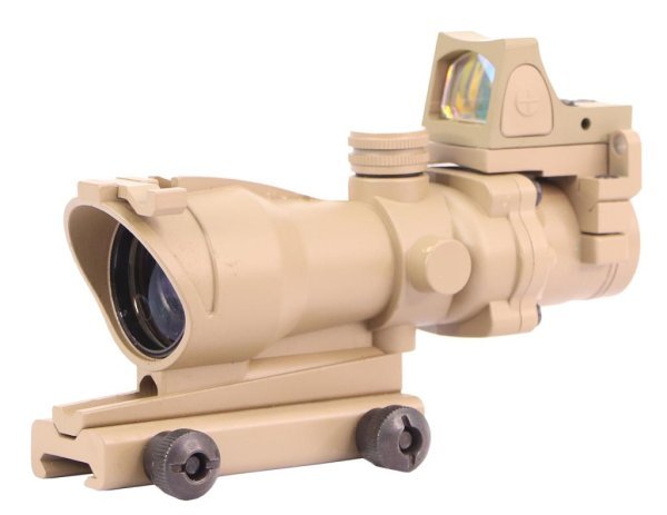 TITAN TACTICAL SIGHT HOLOGRAPHIC 4x32 STA FIBER 20MM TAN