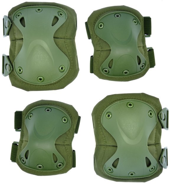 WOSPORT COTOVELEIRA & JOELHEIRA SET OD GREEN