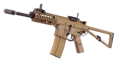 WE AEG PDW 10 AIRSOFT RIFLE TAN Arsenal Sports