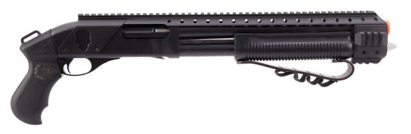 APS CO2 M870 MKIII BULLDOG AIRSOFT RIFLE SHOTGUN BLACK