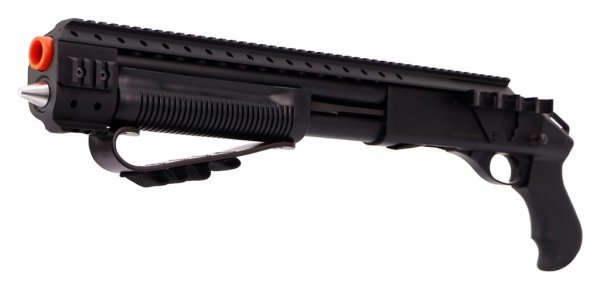 APS CO2 M870 MKIII BULLDOG AIRSOFT RIFLE SHOTGUN BLACK