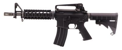 WE GBBR M4A1 CQB OPEN BOLT FULL METAL BLOWBACK AIRSOFT RIFLE BLACK	 Arsenal Sports