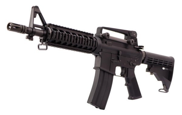 WE GBBR M4A1 CQB OPEN BOLT FULL METAL BLOWBACK AIRSOFT RIFLE BLACK	