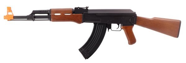 CYMA AEG AK47 SPORT SERIES IMITATION WOOD AND METAL GEARBOX AIRSOFT RIFLE WOOD & BLACK