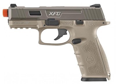 ICS GBB BLE-XFG AMBIDEXTROUS BLOWBACK AIRSOFT PISTOL DESERT Arsenal Sports