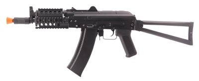 CYMA AEG AKS-74U STAMPED STEELL RAS WITH STEEL FOLDING STOCK AIRSOFT RIFLE BLACK Arsenal Sports