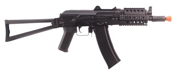 CYMA AEG AKS-74U STAMPED STEELL RAS WITH STEEL FOLDING STOCK AIRSOFT RIFLE BLACK