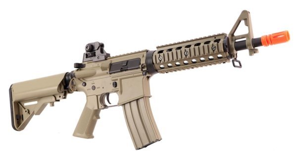 CYMA AEG M4 CQB POLYMER WITH ETU AIRSOFT RIFLE TAN