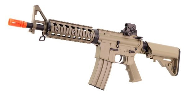 CYMA AEG M4 CQB POLYMER WITH ETU AIRSOFT RIFLE TAN