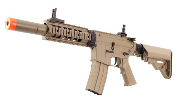 CYMA AEG M4 FFRAS SPORT SERIES WITH ETU AIRSOFT RIFLE TAN