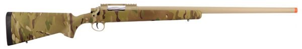 BARRET EMG APS SPRING SNIPER FIELDCRAFT WITH FEATHERWEIGHT ZERO TRIGGER AIRSOFT RIFLE MULTICAM