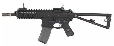 WE GBBR M4 PDW 8 BLOWBACK AIRSOFT RIFLE BLACK Arsenal Sports