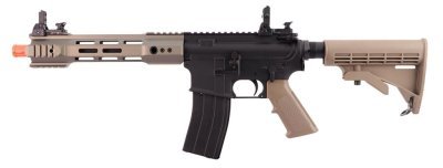 KJW GBBR M4 RIS-3 V3 C8 BLOWBACK AIRSOFT RIFLE DUAL TONE Arsenal Sports