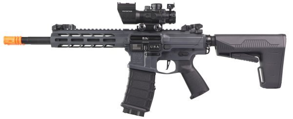 CLASSIC ARMY AEG DT4 DOUBLE BARREL M4 CARBINE NEMESIS AIRSOFT RIFLE GREY COMBO