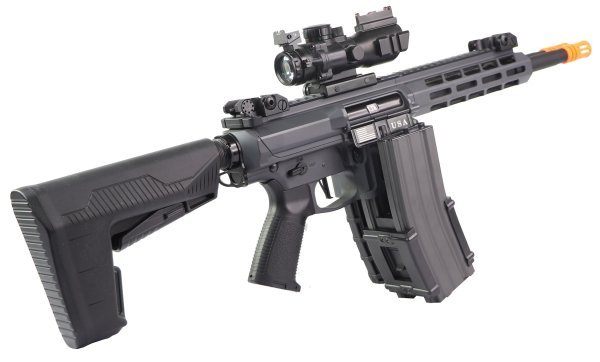 CLASSIC ARMY AEG DT4 DOUBLE BARREL M4 CARBINE NEMESIS AIRSOFT RIFLE GREY COMBO