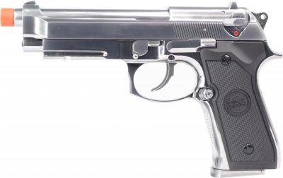 SRC GBB SR92 A1 FULL METAL BLOWBACK AIRSOFT PISTOL CHROME Arsenal Sports