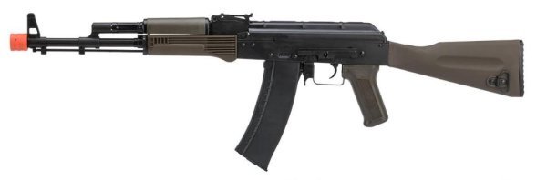 LCT AEG AK LCK74M AIRSOFT RIFLE BLACK & OD GREEN