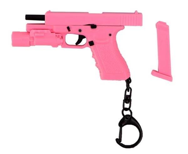 WOSPORT KEYCHAING17 WITH TACTICAL FLASHLIGHT 1:4 PINK