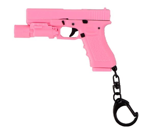 WOSPORT KEYCHAING17 WITH TACTICAL FLASHLIGHT 1:4 PINK