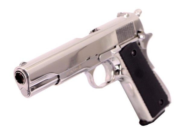 KROWN LAND SRC CO2 4.5MM KL-1911 AIRGUN PISTOL SILVER