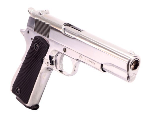 KROWN LAND SRC CO2 4.5MM KL-1911 AIRGUN PISTOL SILVER