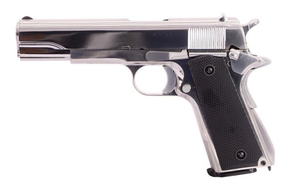 KROWN LAND SRC CO2 4.5MM KL-1911 AIRGUN PISTOL SILVER