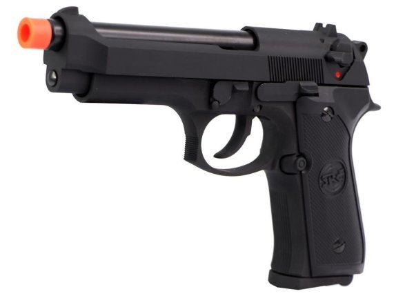 SRC GBB SR92 HALF METAL BLOWBACK AIRSOFT PISTOL BLACK