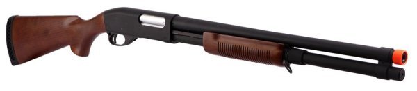 S&T ARMAMENT SPRING BOLT ACTION M870 MIDDLE AIRSOFT RIFLE WOOD