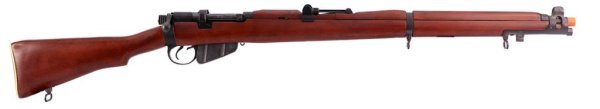 S&T ARMAMENT SPRING SNIPER LEE ENFIELD Nº 1 MKIII REAL WOOD AIRSOFT RIFLE