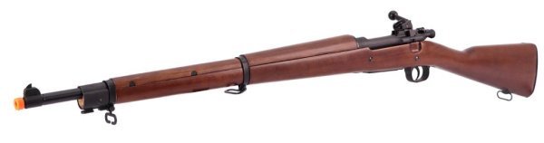 S&T ARMAMENT SPRING SNIPER M1903 A3 AIRSOFT RIFLE BLACK & REAL WOOD