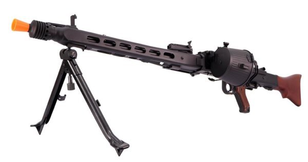 S&T ARMAMENT AEG MG42 FULL METAL WITH REAL WOOD BLACK