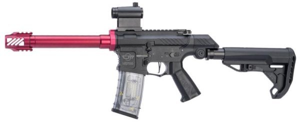 G&G AEG SSG-1 USR WITH VARIABLE ANGLE STOCK AND ETU AIRSOFT RIFLE RED