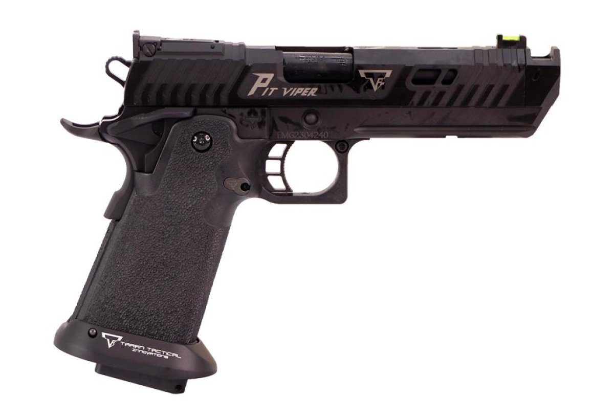 TARAN TACTICAL EMG ARMORER WORKS GBB 2011 JOHN WICK 4 PIT VIPER BLOWBACK  AIRSOFT PISTOL BLACK | Arsenal Sports