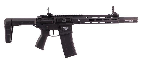 POSEIDON AEG AVENGER PDW WITH MEDUSA M4 AIRSOFT RIFLE BLACK