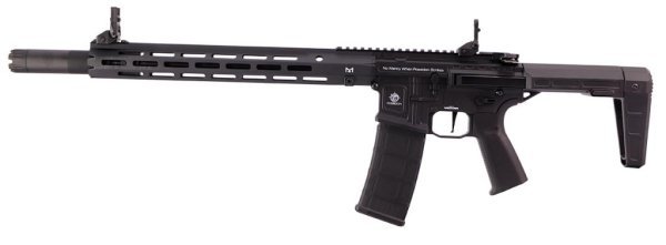 POSEIDON AEG AVENGER SNIPER WITH MEDUSA M4 AIRSOFT RIFLE BLACK