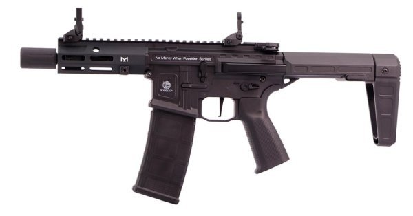 POSEIDON AEG PUNISHER QRF WITH AETHER M4 AIRSOFT RIFLE BLACK