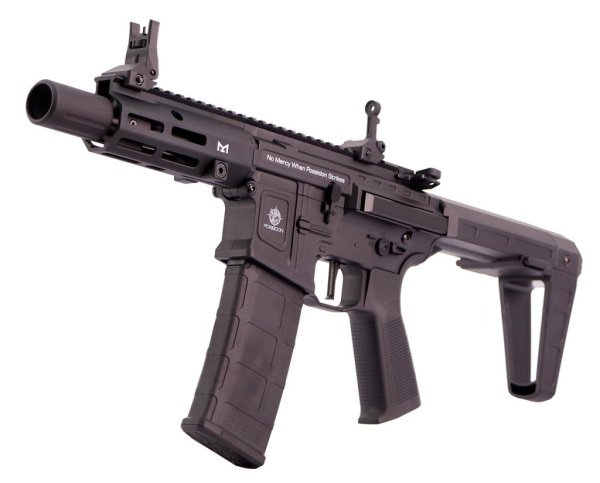 POSEIDON AEG PUNISHER QRF WITH AETHER M4 AIRSOFT RIFLE BLACK