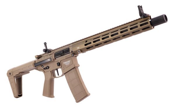 POSEIDON AEG PUNISHER SNIPER WITH AETHER M4 AIRSOFT RIFLE TAN