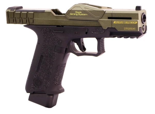 POSEIDON GBB P-1 CLOSE COMBAT TACTICAL BLOWBACK AIRSOFT PISTOL COLOR GREEN & BLACK