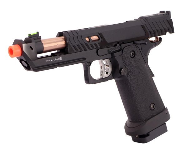 KROWN LAND SRC 4.5MM CO2 HI-CAPA 4.3 NIGHT VIPER BLOWBACK AIRSOFT PISTOL BLACK