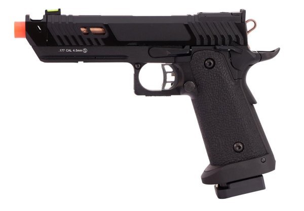 KROWN LAND SRC 4.5MM CO2 HI-CAPA 4.3 NIGHT VIPER BLOWBACK AIRSOFT PISTOL BLACK