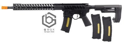 FIREARMS EMG APS GBBR AR-15 UDR G-BOX BLOWBACK AIRSOFT RIFLE BLACK Arsenal Sports