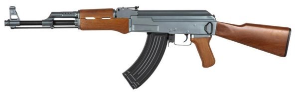 CYMA AEG AK47 SPORT FAUX WOOD FURNITURE AIRSOFT RIFLE WOOD / BLACK