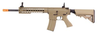 CYMA AEG M4 SR16 SPORT SERIES KEYMOD HANDGUARD 10 AIRSOFT RIFLE TAN Arsenal Sports