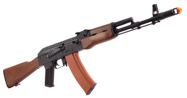 S&T ARMAMENT AEG AK74N FW AIRSOFT RIFLE BLACK & WOOD