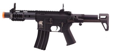 S&T ARMAMENT AEG M4 URX WITH M-LOK PDW-S GEN. III  AIRSOFT RIFLE BLACK Arsenal Sports