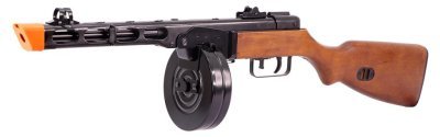 S&T ARMAMENT AEG PPSH REAL WOOD BLOWBACK AIRSOFT RIFLE BLACK / WOOD Arsenal Sports