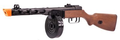 S&T ARMAMENT AEG PPSH-41 BLOWBACK AIRSOFT RIFLE BLACK / WOOD Arsenal Sports